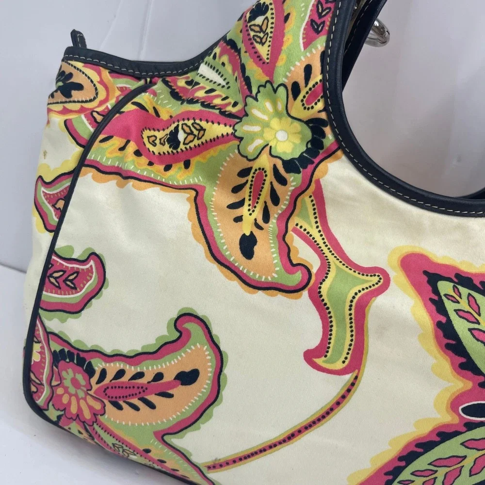 Floral Shoulder Bag‎ Y2K Resort Lilly Pulitzer Style Paris Hilton Bright Purse